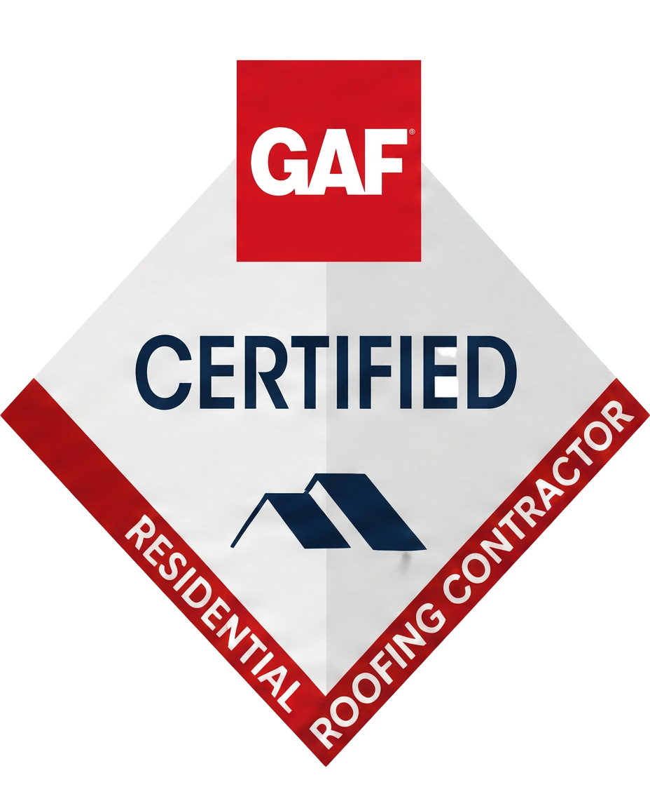 GAF Certified Residential Roofing Contractor badge